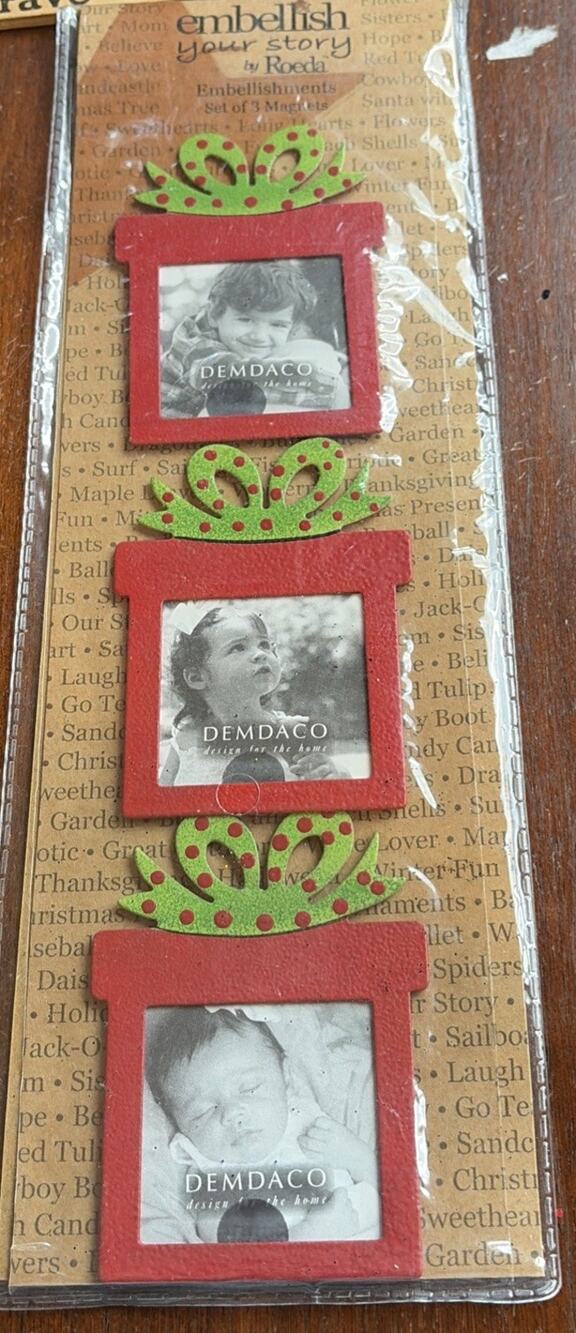 Embellish Your Story by Roeda set #18913 Present Gift Photo Frame Magnets 3
